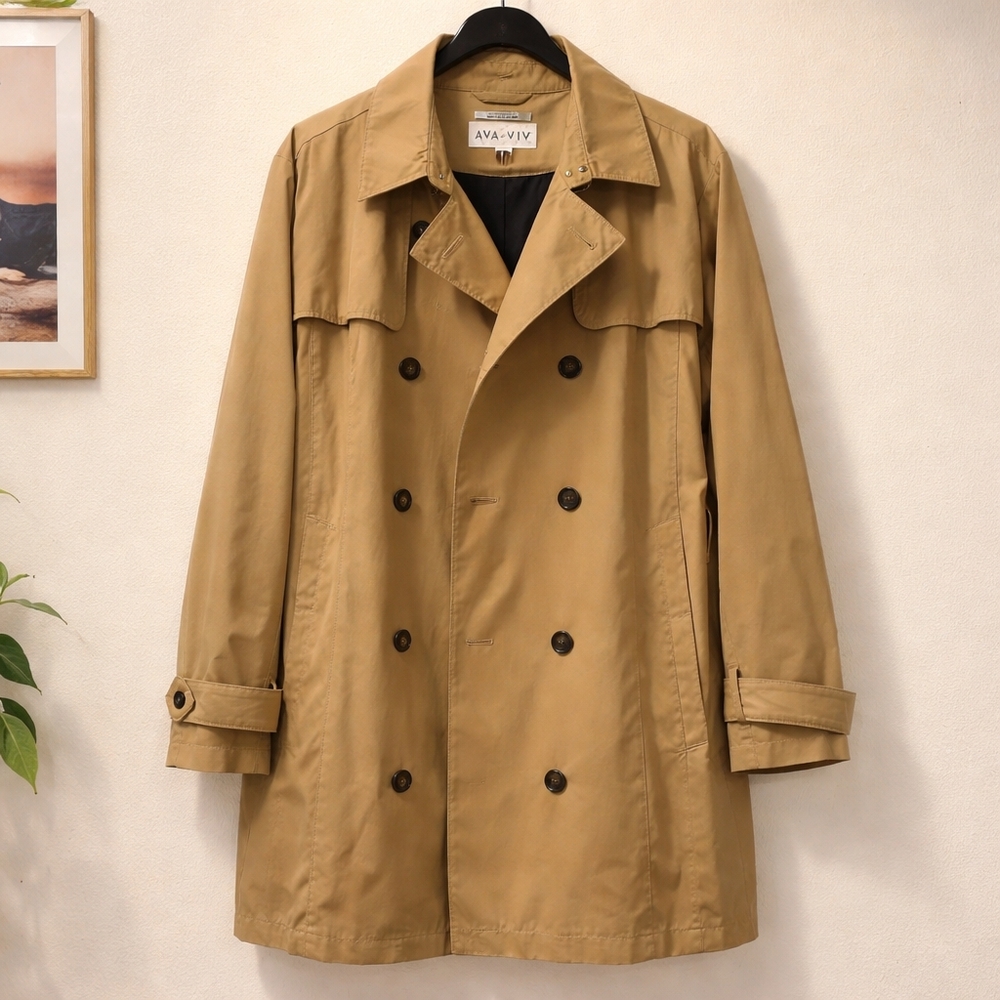 Ava & Viv Classic Beige Trench Coat